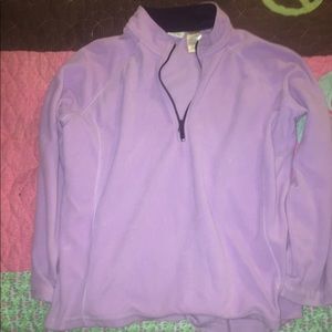 athletic work purple pull over